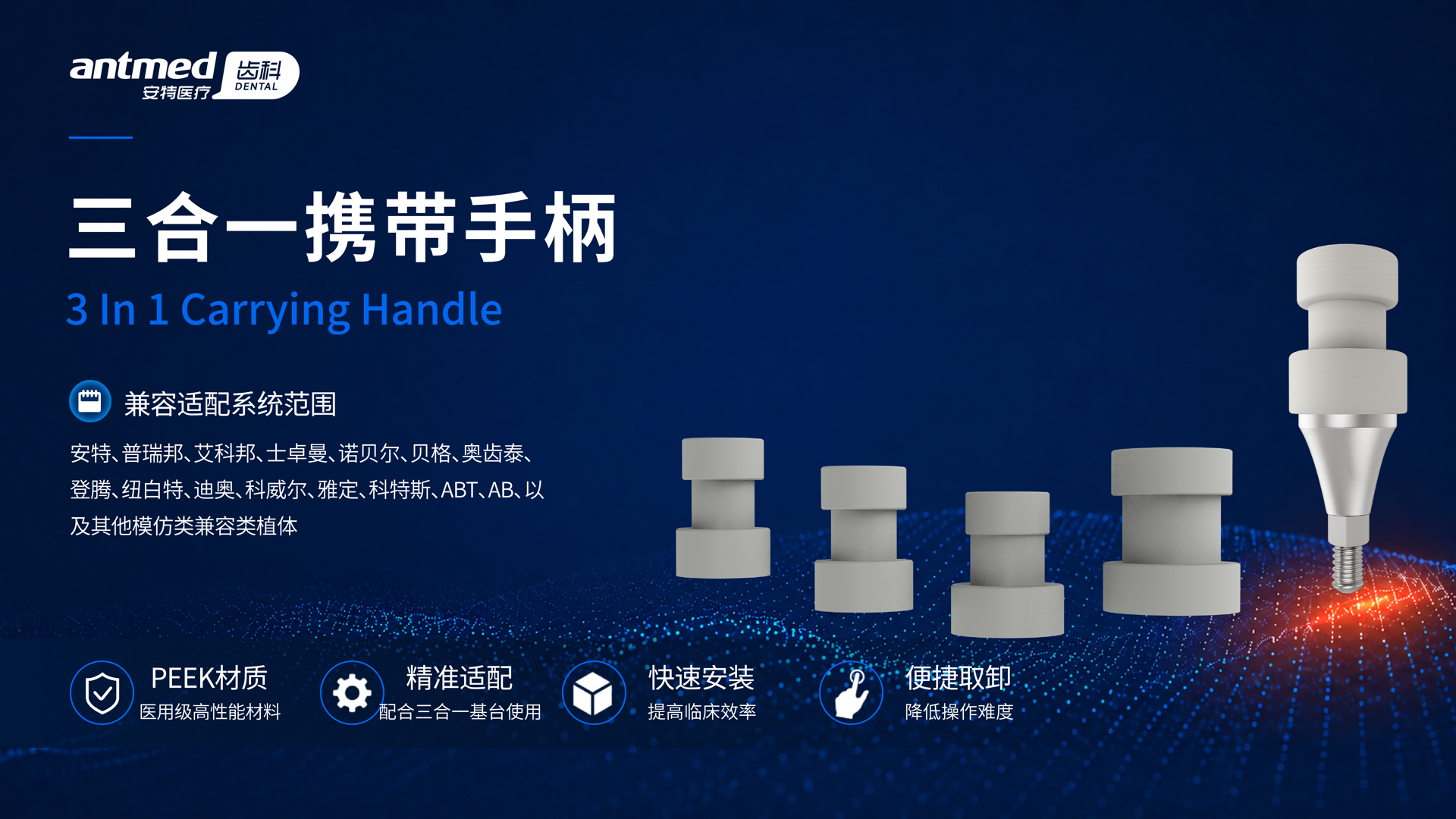 三合一携带手柄