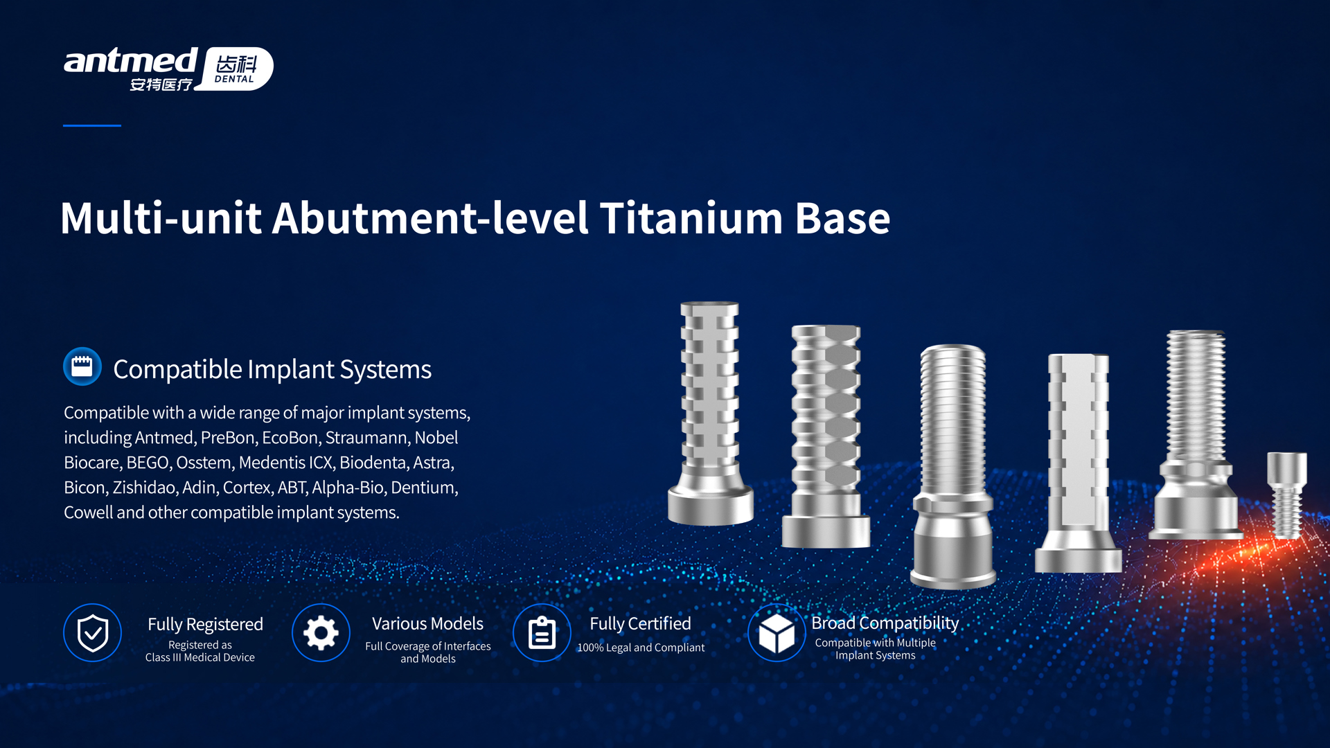 Multi-unit Abutment-level Titanium Base