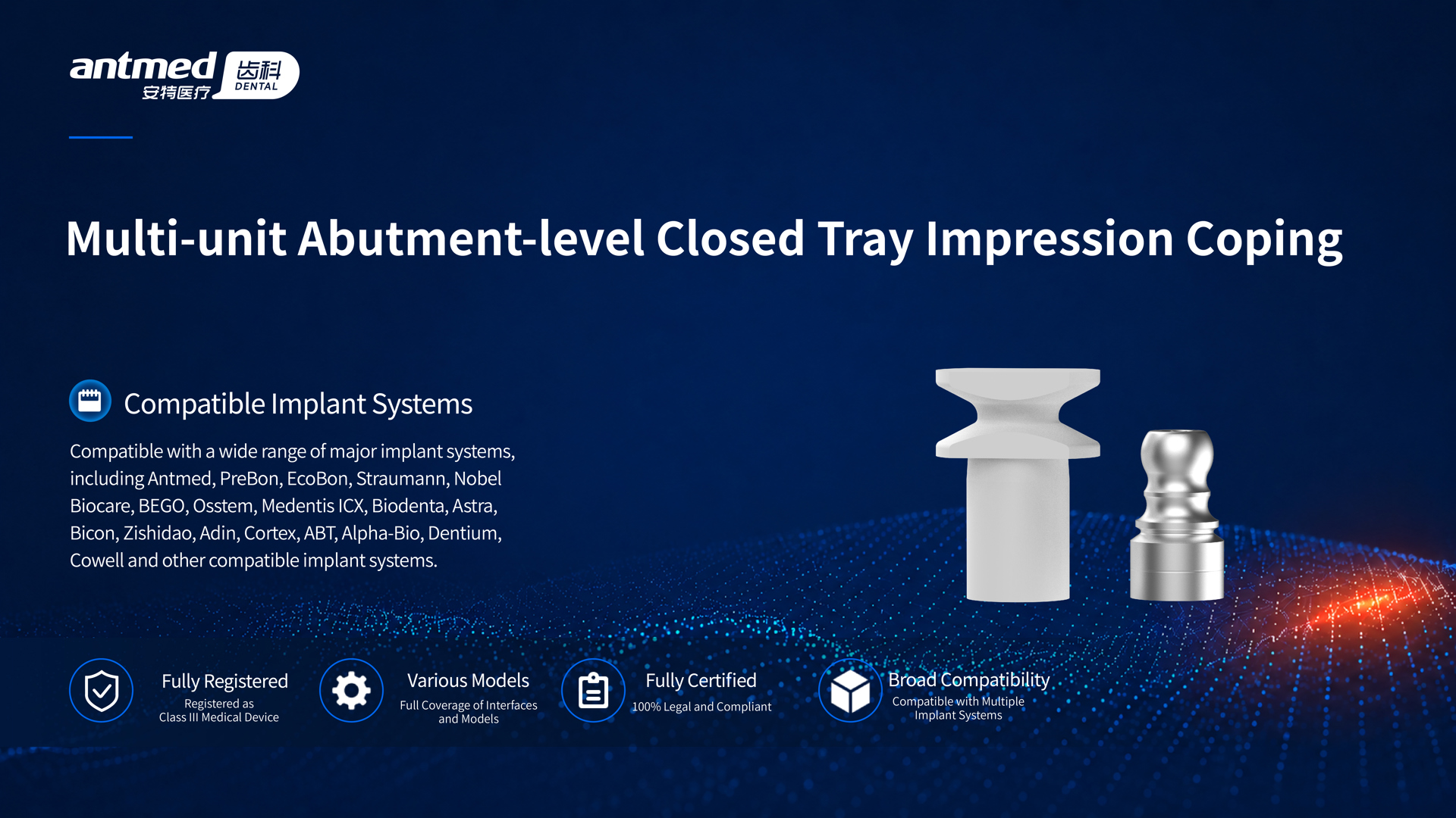 Multi-unit Abutment-level Closed Tray Impression Coping