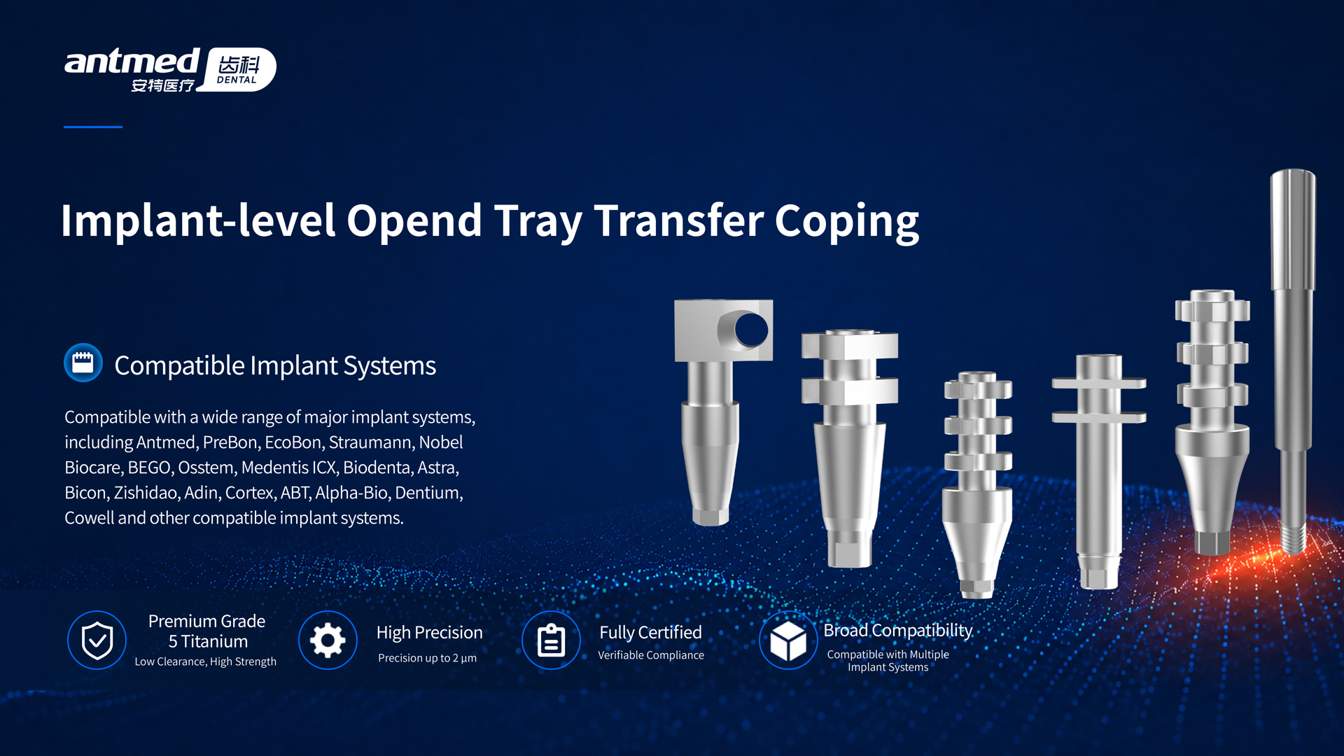Implant-level Opend Tray Transfer Coping