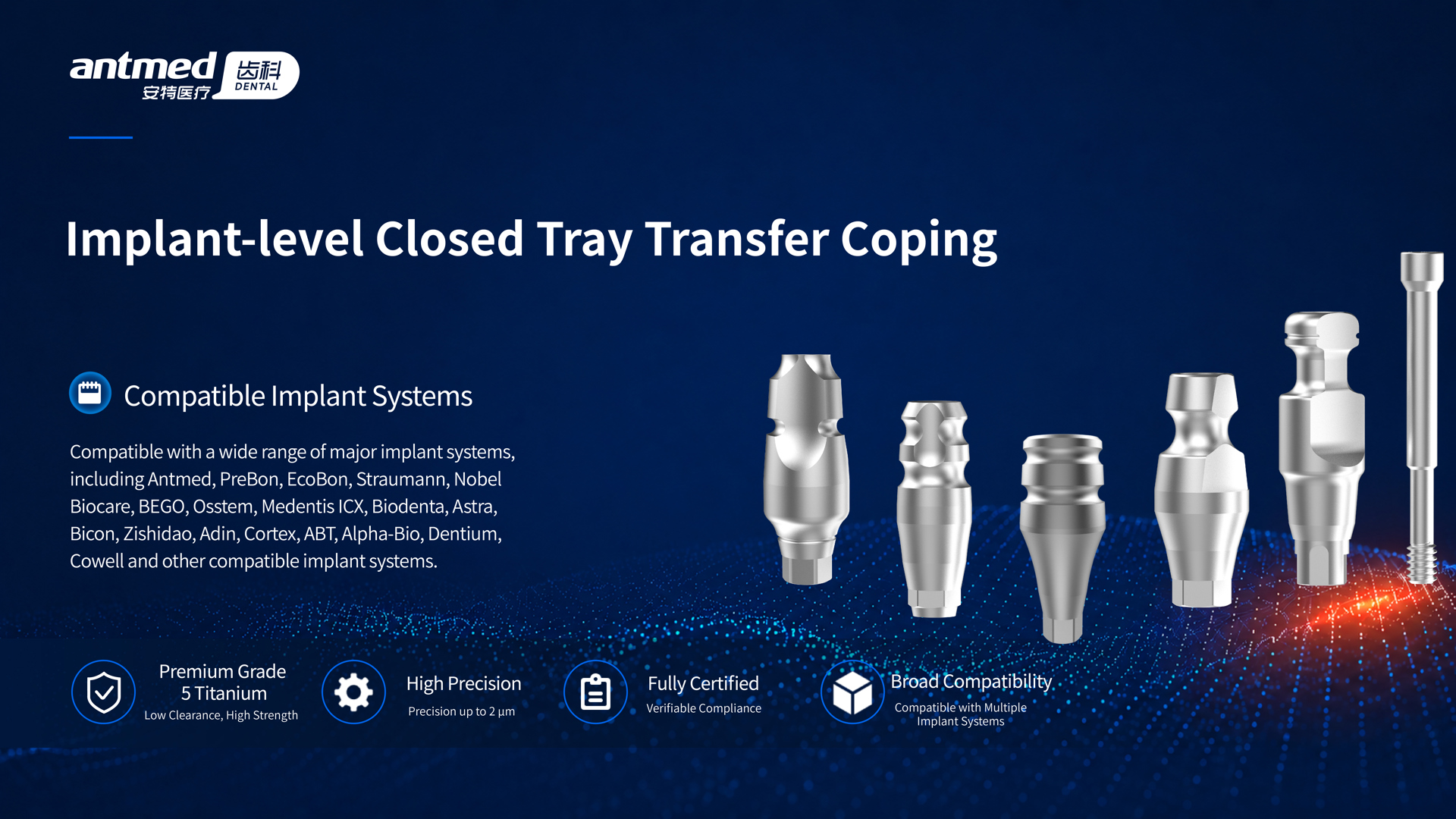 Implant-level Closed Tray Transfer Coping